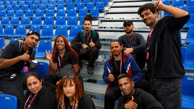 Equipe da Santos Events em evento esportivo